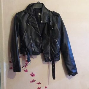 Adam Levine leather jacket